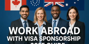 Work in Canada, USA, UK, or Australia with Visa Sponsorship — 2025 Guide